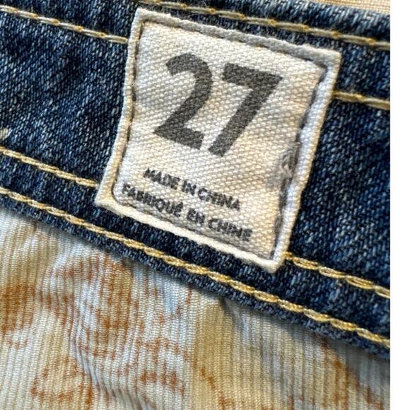 Free People Roads Low Rise Cord Flare Jean 27 Patchwork - Picture 3 of 8